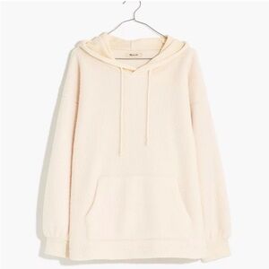 Madewell Teddy Cream Hooded Sweatshirt